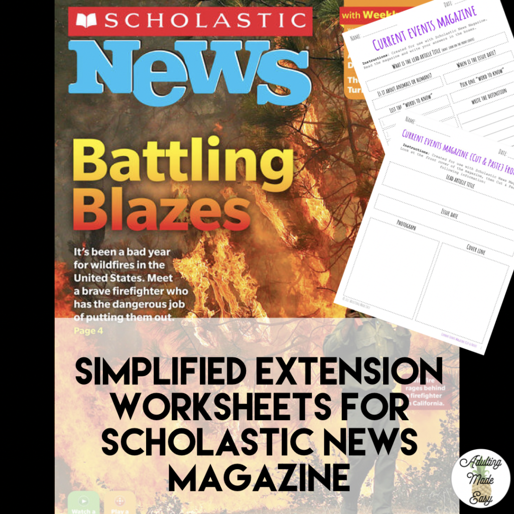Ideas for Using Leftover Scholastic News Magazines