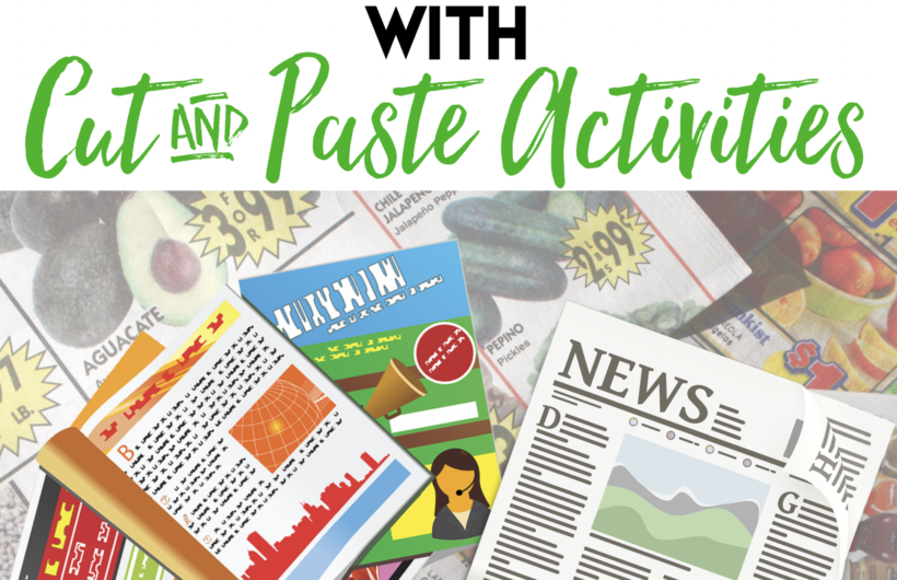 BLOG: How to recycle or reuse weekly circular store ads with these cut & paste activities. Focus on reading, math, nutrition, CBI, money management, and life skills.