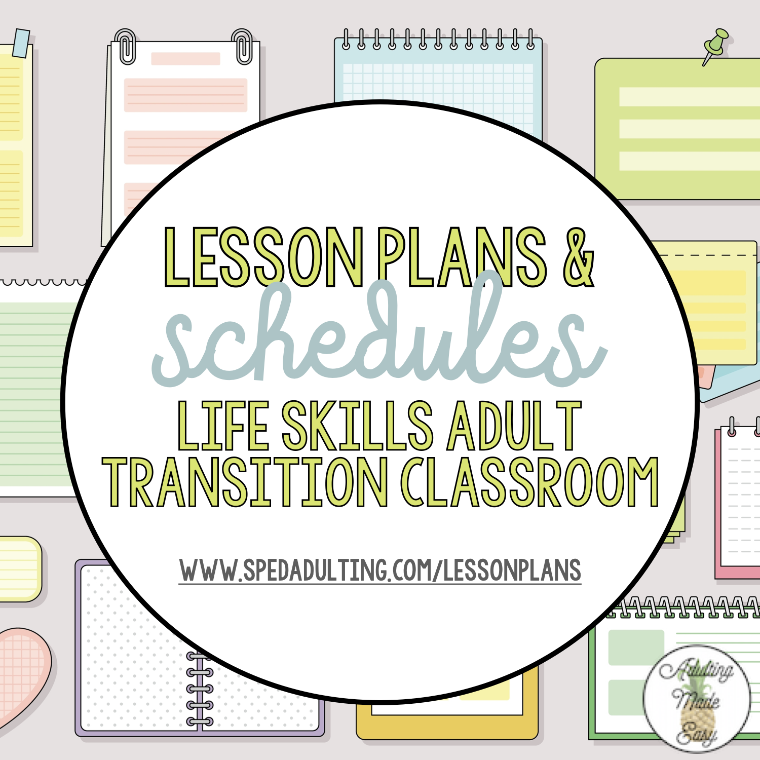 Schedules & Lesson Plans in an Adult Transition Classroom