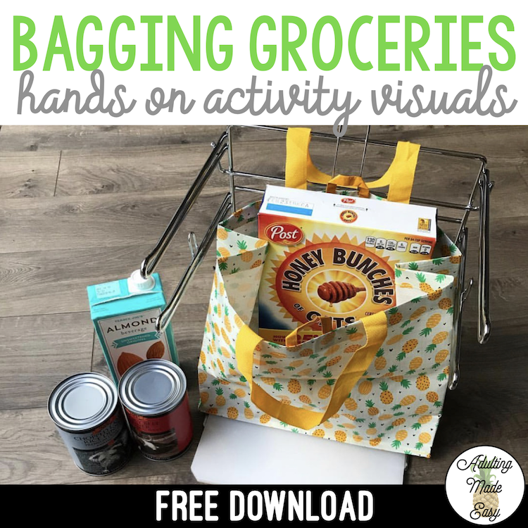 FREE Bagging Groceries Activity Visuals