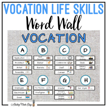 Vocation Life Skills Word Wall