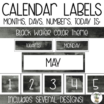 Printable Calendar Numbers for Entire Year - Themed Pocket Chart Numbers  BUNDLE