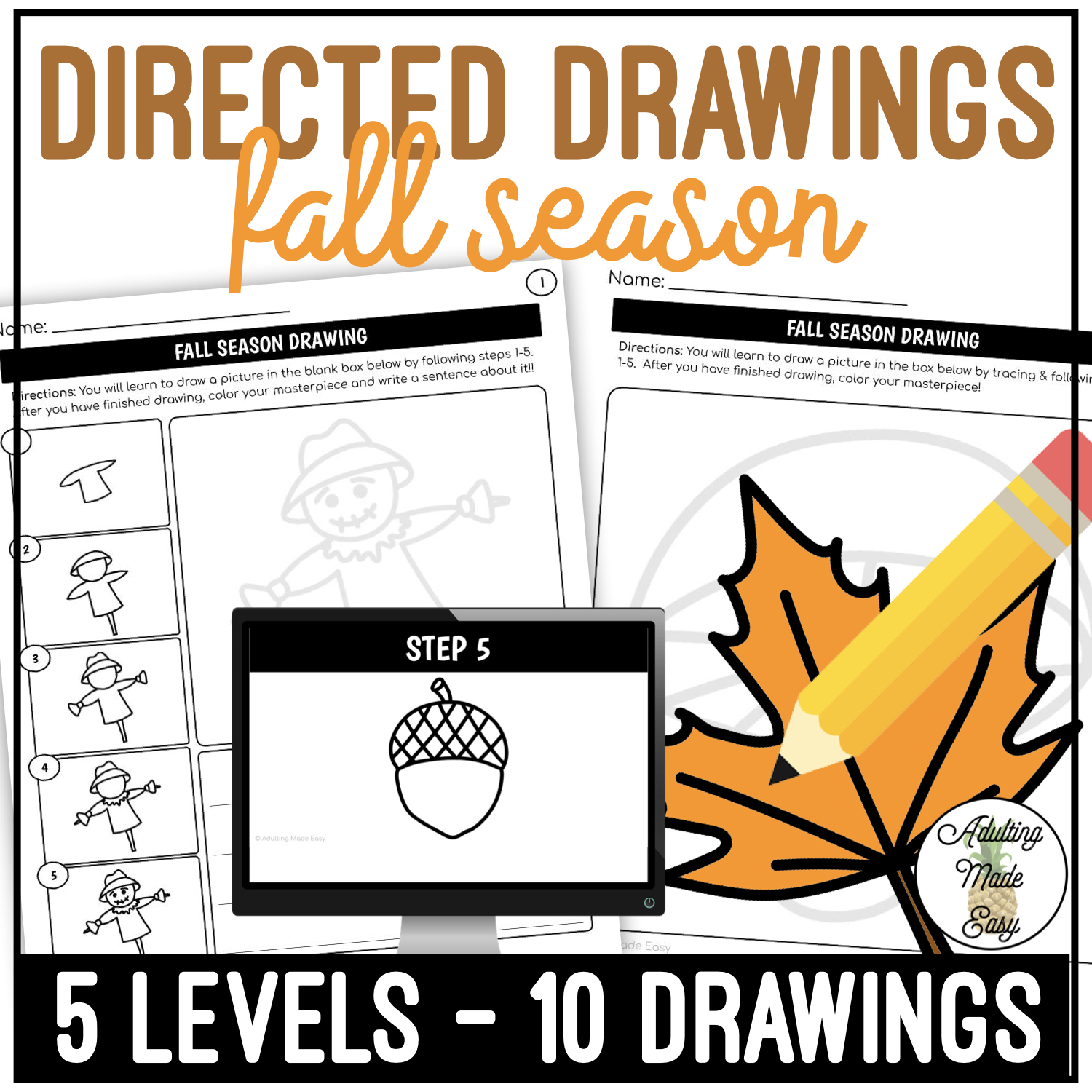 Directed Drawings - Holidays & Seasons Pack - Lucky Little Learners