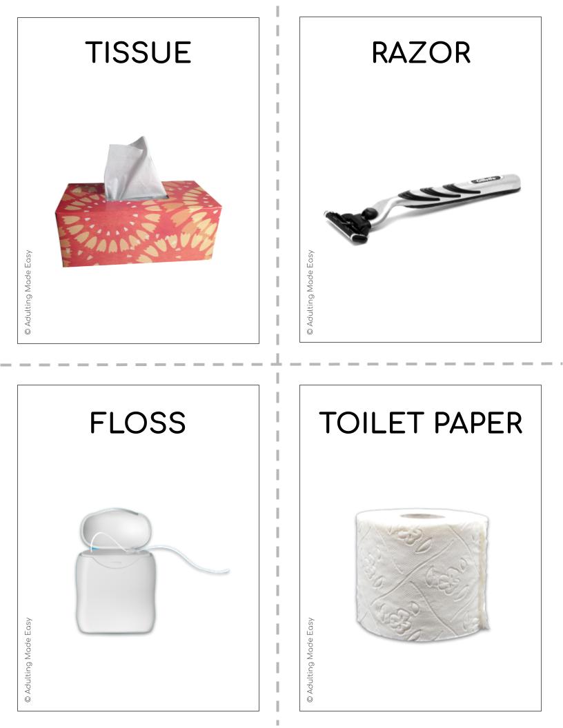 Hygiene Vocabulary Flashcards